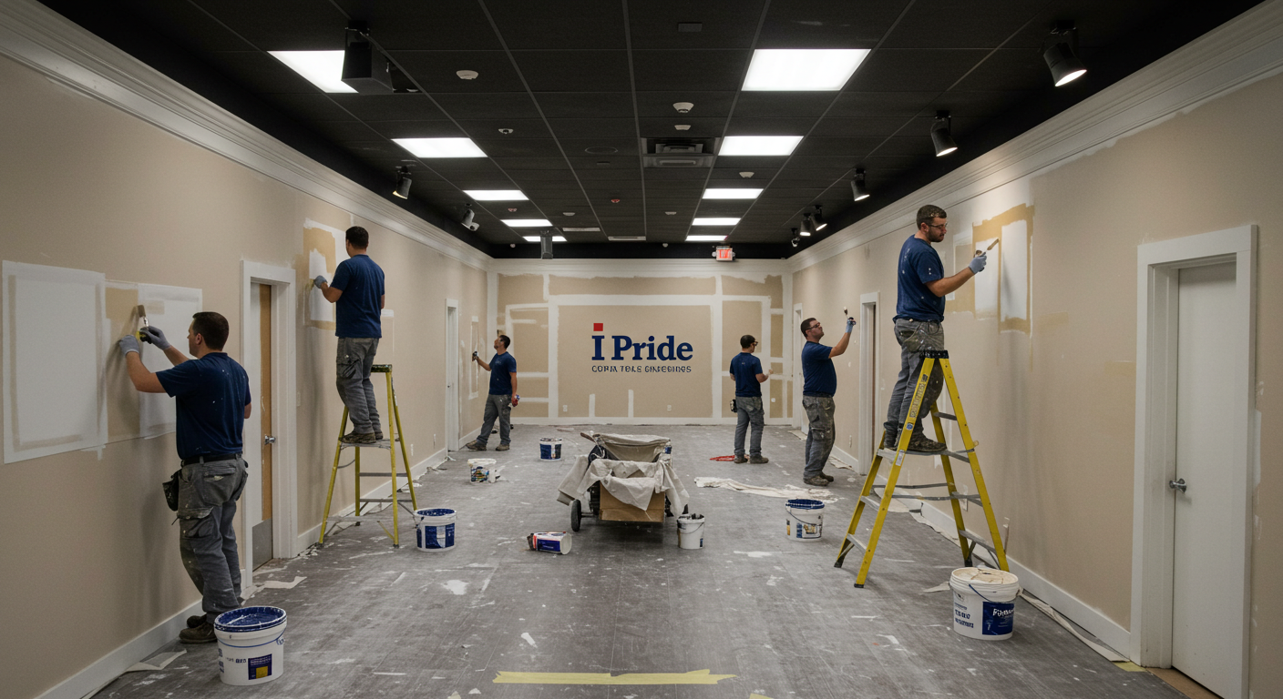 Commercial painting project